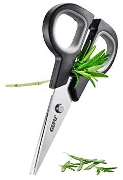 Gefu 12661 Tijeras para Hierbas, Acero Inoxidable y plástico , Plateado Y Negro