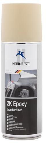 Normfest 2K-Epoxy Grundierfüller – Haftgrund und Korrosionsschutz für Stahl, Aluminium, GFK & Altlackierungen – Profi 2K-Füller Spraydose – 400ml