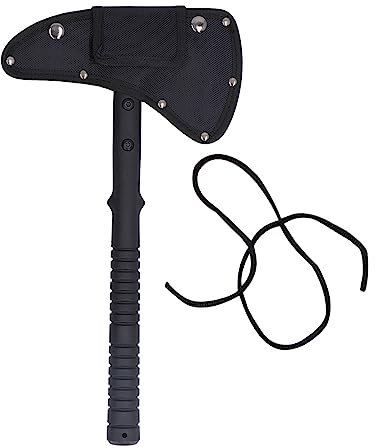 Camping-Axt, Taktisches Messer mit Gerader Kante, Klappbare Überlebens-Axt, Taktische Camping-Axt für Jungen, Outdoor-Abenteuer