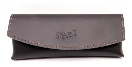 Persol Schwarzes Sonnenbrillenetui + Set mit eSHADES Luxus-Brillen-Set, Schwarz, Einheitsgröße