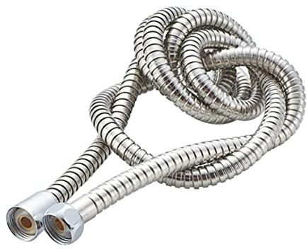 jojofuny Stainless Steel Shower Hose 2m Replacement Sturdy Anti-Twist Flexible Shower Tube Brass Core Cap Compatible Handheld Showerheads for Easy Installation