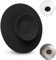 Tapón de Vaciado Universal, 1 Pieza, Ø 11 cm, Negro, Silicona, para válvulas de Vaciado de hasta Ø 100 mm, Filtro para residuos de Alimentos y cabellos, Filtro de Vaciado para Fregadero, Lavabo