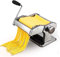 SQUADO Macchina per la Pasta a manovella in Acciaio Inox, Taglierina per Tagliatelle, Spaghetti, Lasagne, con Manovella, Piccola