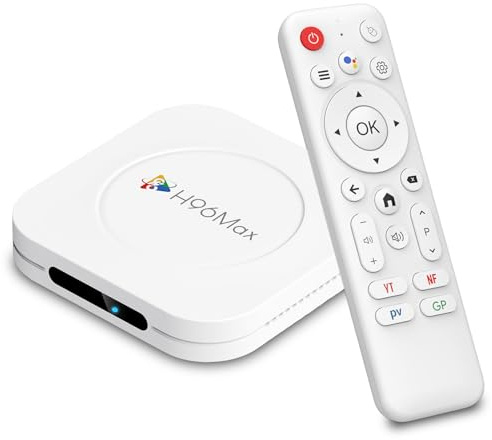 LEFFOT M1 Plus Android 14.0 TV Box 2025, 4K Ultra HD Smart TV Box Android, 4GB RAM + 128GB ROM, Support HDR10+, 2.4G & 5G WiFi 6, 100M Ethernet, BT 5.4, Voice Control, RK3528 Quad Core ARM Cortex-A53
