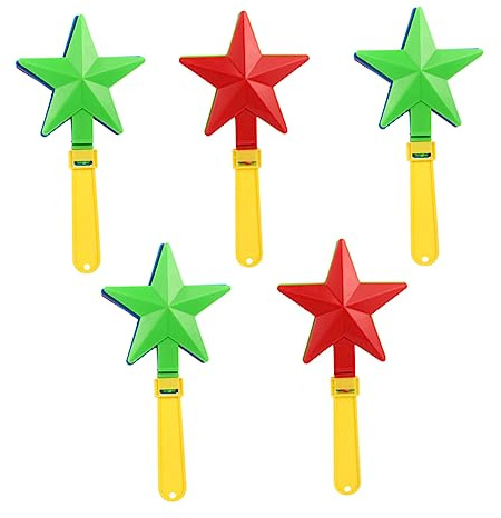 Toyvian 5piezas Matracas De Plástico para Fiestas Artículos De Ruido Accesorio para Eventos