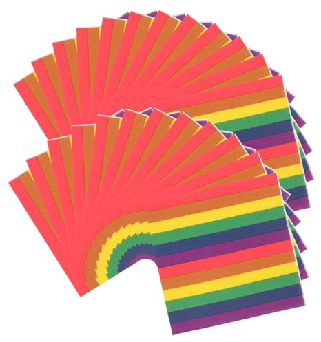 Vaguelly Bunte Papierservietten Regenbogen Druck für Partys Feiertage und Thematische Anlässe Lebendige Dekoration für Tisch und Feierlichkeiten