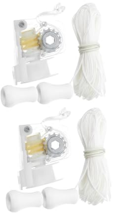 ABOOFAN 2juegos Enrollador De Cordón para Persianas Metros Reemplazo De Inclinación De Cable De Perfil para Dormitorio Oficina y Hogar