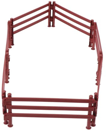 Hemobllo 20 pièces Lot de Clôture Miniature pour Enclos de Ferme Educatif pour Garçon Fille Accessoires de Jardin Rigides et Décoratifs
