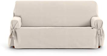 Eysa Funda de sofá Levante, algodón, beige, 180 - 230 cm, 3 plazas