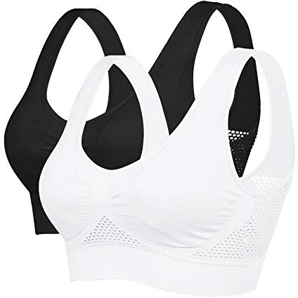 Litthing Soutien-Gorge Quotidien Doux Femmes Large Bretelles Brassière sans Couture Sommeil avec Coussin Amovible Rembourré Respirant pour Yoga Plus Taille