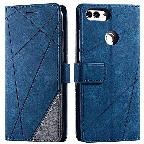SONWO Cover per Huawei Honor 9 Lite, Flip Caso in PU Pelle Case Cover Portafoglio Custodia per Huawei Honor 9 Lite, [Kickstand] [Slot per Schede], Blu