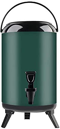 Dispensador De Bebidas Aislado De Acero Inoxidable De 6L / 8L, Barril De Agua Caliente Portátil Para Oficina, Cubo De Jugo Comercial, Cubo De Hielo Para Restaurantes, Café, Leche, Té, Tienda-Black||8L