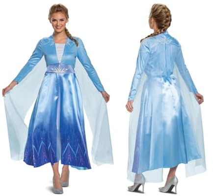 Disney Frost vuxendräkt Elsa på resa klassisk storlek L (38–40)