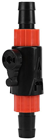 Schlauchventil, zur Kontrolle des Wasserdurchflusses für Aquarien, Tank, Regulierung, Durchflussmenge, Fische mit Griff, Schnellverschluss, 16/22 mm (L) Griff, Schnellspanner, Anschluss 16