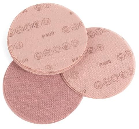 Kcmell 150mm Mesh Sanding Discs 400 Grit, Hook & Loop Sanding Discs, 20 PCS | 5 Inch Net Sanding Discs for orbital sander, Round Sanding Pads Sandpaper, Dust Free Orbital Sander Discs for Wood Wall Car