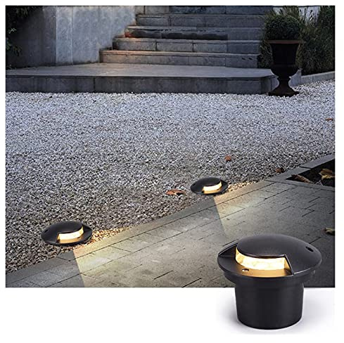 WZYJLyds Luci Paesaggistiche da Esterno Percorsi 5W Luce Laterale Segnapasso Laterale IP67 Impermeabile per Giardini, Vialetti, Terrazzi (Colore : Bianco Caldo, Misurare : 24V)