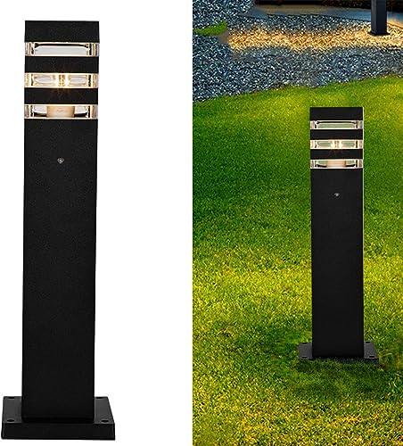 Chao Zan Modern Pollerleuchte, Design Standleuchte,Garten Außen-Beleuchtung, Outdoor Wege-Leuchte, Garten-Beleuchtung, Garten-Lampe,E27, IP44,ohne Glühbirne (Typ: A)