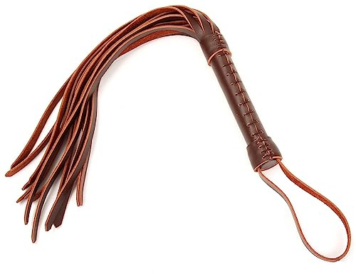 GAFENO 1 Pieza de Cuero de 49 cm con látigo B -D - S - M Disponible en el salón Ecuestre Rojo