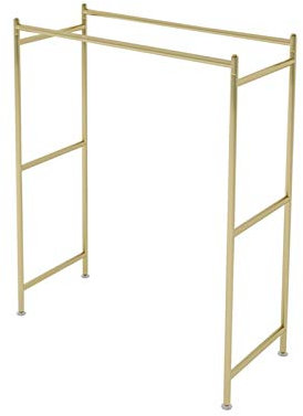 AHLMA Kreativer Design-Garderobenständer, goldene Barren, Kleiderstange, Outdoor-Metall-Wäscheständer, Multifunktions-Boutiquen-Kleiderständer/Gold/150 * 120 cm Comfortable Anniversary