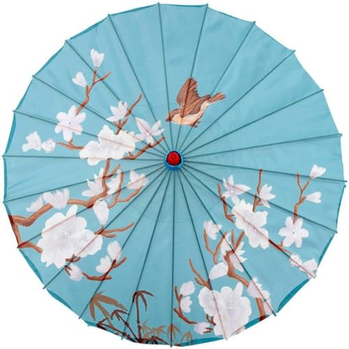 Generic Handmade Oiled Parasol, 32in Chinese Art Classical Dance Umbrella Japanese Geisha Oiled Paper Umbrella for Photography Cosplay
