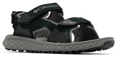 Columbia Men's Konos Hiker 3-Strap, Sports and Outdoor Sandals, Black/City Grey, 11