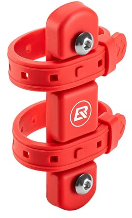 ROCKBROS Adaptador para Portabidón de Bicicleta, Ajustable Soporte Botella de Agua para Tija de Sillín/Tubo/Manillar para MTB Bicicleta de Carretera
