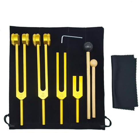 Vamend 128 Hz - Das Heilinstrument Heilende Instrumente | 128 Hz Stimmgabel mit Frequenz Meditation Yoga Chakra-Balancing Vibrationsbehandlung Achtsamkeit Entspannung Stressabbau