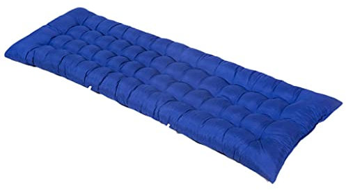 Blaue Outdoor-Chaiselongue-Stuhlkissen mit Garten-Sonnenliegen-Kissen für Terrassenbank, Sitz, 160 cm, Komfort und Stil