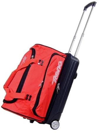 L'Estel Skates Reno Hockey Trolley Reno Gipsy, Trolley mit zwei Fächern für Hockeyspieler (Rot, 54 x 38 x 32 cm)