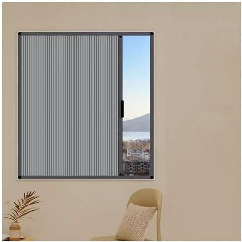 bacedifo Ventana Plegable Y Corredera Aluminio Ventanas de Ventilación para Baños Aislamiento Acústico Y Térmico para Baños Y Salones Sin Cristal 31,5 X 39,4 