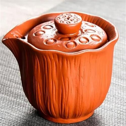 Service A Thé Pour Adultes Théières En Argile Violette 200ML Tasses À Thé Théière Samovar Infuseur Services A Thé Portables(A)