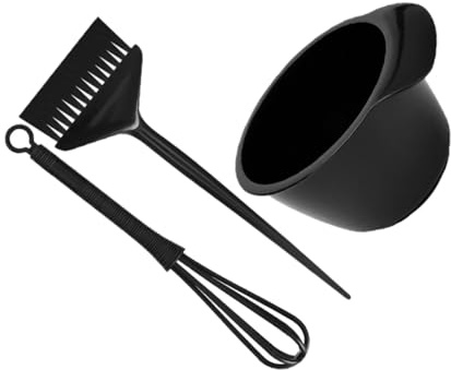 SKISUNO Salon Haarfärbeset mit Rührstab und Schüssel Stylischer Haarfärbepinsel für Gleichmäßiges Auftragen Professionelles Friseurbedarf Werkzeug für Zuhause und Wiederverwendbar