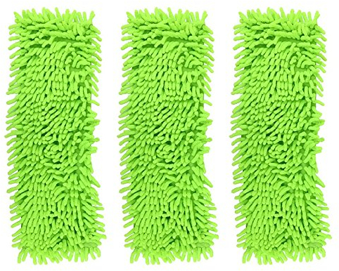 Accessotech Balai à franges télescopique en microfibres pour nettoyage à sec ou humide de carrelage et de parquet