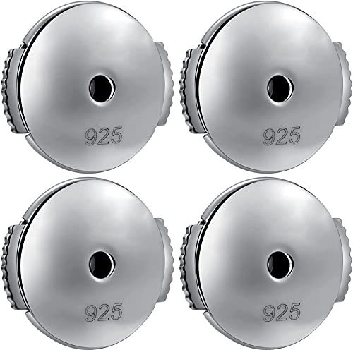 18 Karat überzogen Gegenstecker Ohrring Verschlüsse Ohrstecker Verschlüsse 925 Sterling Silber Basteln Ohrstecker Basteln Stopper Hypoallergen Ohrringstecker Verschlüsse