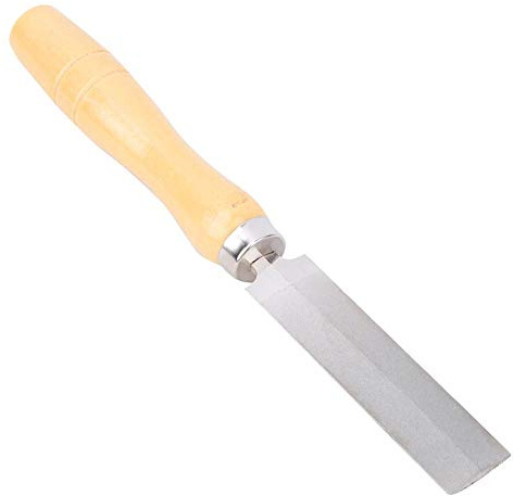 Rhombische Diamantfeile mit Holzgriff, Diamant Rhombische Feile Metallschleifen Holzbearbeitung für die Bearbeitung von Werkzeugen, Glas, Keramik, Edelsteinen(3Zoll)