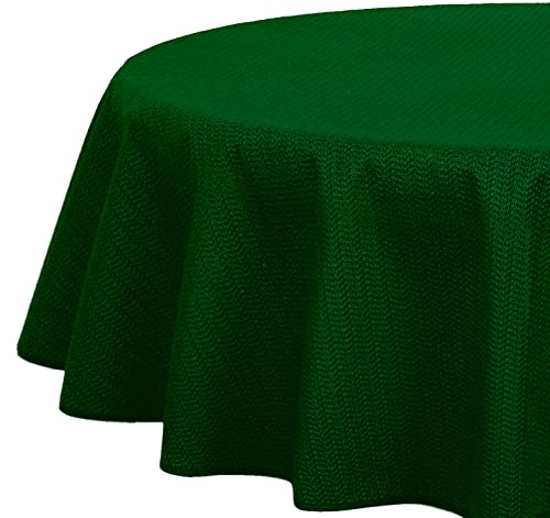 Brandsseller Gartentischdecke 160x220 cm Tischdecke mit Paspel Outdoor Tischtuch oval Weichschaum für Garten, Terrasse, Balkon wetterfest rutschfest - Grün