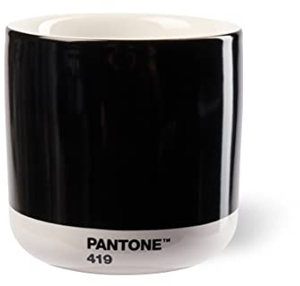PANTONE Porzellan Latte Macchiato Thermobecher, 220ml, Black 419 C