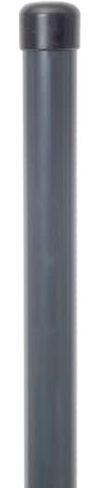 Alberts 617608 Poteau de clôture Fix-Clip Pro | Fixation avec Ancres à enfoncer | Phosphaté au Zinc, plastifié Anthracite (RAL 7016) | Longueur 965 mm | Ø des Colliers 34 mm