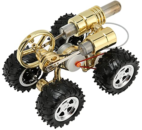 Omabeta Stirlingmotor, exquisites Aussehen, direkter Gebrauch, lebensechtes Wissenschaftsexperiment, Auto, Spielzeug, Mini-Stirlingmotor für Kinder