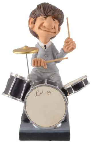 VOGLER Joh. Vogler GmbH Funny Life - Popstar Ringo, aus der berühmtesten Popband der Welt, aus Kunststein, handbemalt, Kollektion Warren Stratford