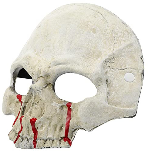 GALPADA Masque Halloween Forme De Crâne Motif Sanglant Masque Effrayant Pour Décoration Ou Déguisement