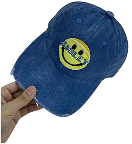 KOOBS Kindermütze Süße Stickereibriefe Katzen Baseball Cap Street Student Sunshade Peaked Mütze Frühling Und Herbst-S