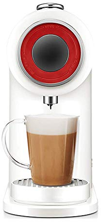 SOVORM Capsule Coffee Machine Household Commercial Small Smart Automatic Coffee Machine Soymilk Milk Tea Machine-White (White) The New