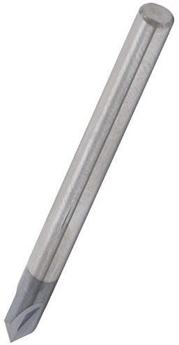 Fresa de Chaflán de 3 Flautas, Fresa de Extremo de Chaflán de Carburo, Fresa de 60° de 3 Flautas Broca de Enrutador de Ranura en V Talla CNC de Acero de Tungsteno, Fresas de