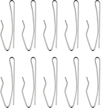 Curtain Hooks Metal Curtain Header Tape Drapery Hooks for Curtains (22 Pack)
