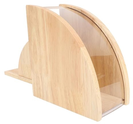 Holz Kaffeefilterhalter, Fächerförmiger Organizer für Filterpapier, Holzständer für Büro und Café