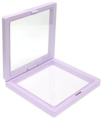 3D-Schweberahmen 6 stücke Geschenk Box Anti-oxidation PE Film Suspension Box Schmuck Lagerung Verpackung Box Lippenstift Schmuck Tragen Rüstung(Color:Purple,Size:9X9X2cm)