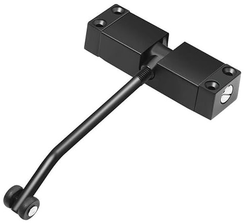 EQQHJL Automatische Türschließung Türschließer Edelstahl Türschließer Einstellbare Kraft Seilzug Stumm Automatische Türschließvorrichtung Geeignet for Viele Arten Von Türen Türschließer(Color:Black)