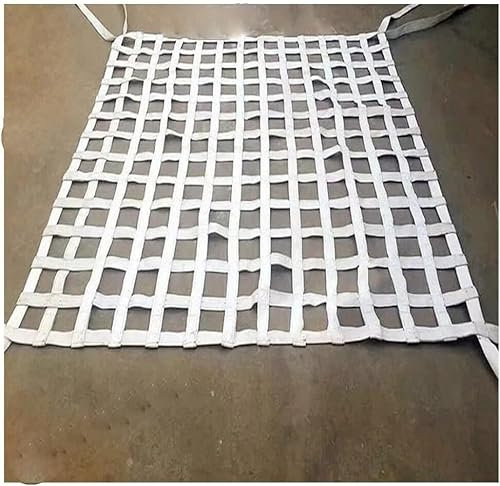 Cargo NetsCargo Nets Flat Nylon Sling Hoisting Net Straps, Safety Lifting Nylon Hanging Netting(2 x 2M/Mesh/20cm/Load 2t)