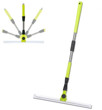 RYJYQYX Air Broom as Seen on TV, con Mango De 130 Cm De Largo Escoba De Goma para Suelos, Escoba De Silicona para Limpiar Suelos para Suelos Lisos,Alfombras,Ventanas